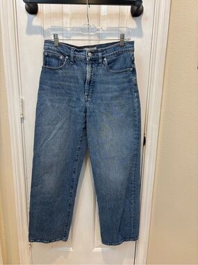 Madewell Light Blue Denim Jeans with Brass Button